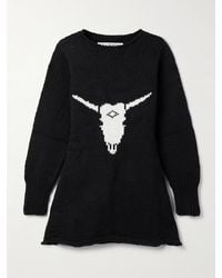 Alix Of Bohemia - Renny Cow Skull Intarsia Organic Cotton Mini Dress - Lyst