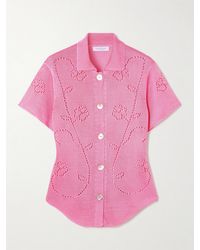 Calle Del Mar - Ivy Pointelle-Knit Shirt - Lyst