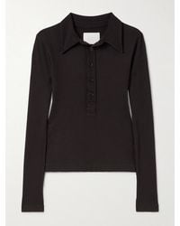 Citizens of Humanity - Ribbed Jersey Polo Shirt - Lyst