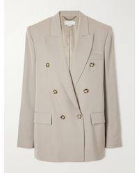 Stella McCartney - Double-Breasted Oversized Wool-Twill Blazer - Lyst