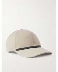 Brunello Cucinelli - Bead-Embellished Cotton-Blend Twill Baseball Cap - Lyst