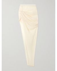 Rick Owens - Twist Edfu Asymmetrischer Maxirock Aus Jersey Mit Raffungen - Lyst