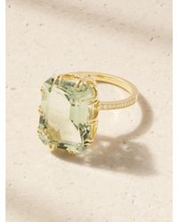 Ileana Makri - Solitaire 18-Karat, Amethyst And Diamond Ring - Lyst