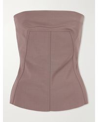 Rick Owens - Strapless Wool-Blend Bustier Top - Lyst