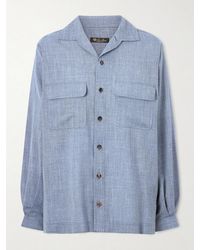 Loro Piana - Ida Wool, Silk And Linen-Blend Shirt - Lyst