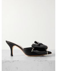 Loeffler Randall - Margot Bow Crystal-Embellished Satin Pumps - Lyst