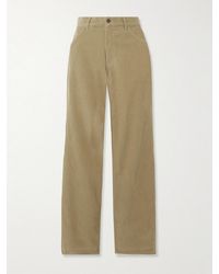Fortela - Juniper Cotton-Corduroy Straight-Leg Pants - Lyst