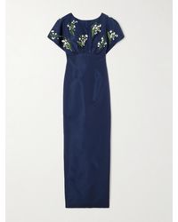 Carolina Herrera - Embellished Silk-Faille Gown - Lyst