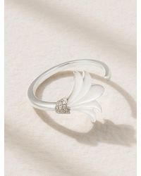 L'Atelier Nawbar - Mini Psychedeliah Vine 18-Karat, Mother-Of-Pearl And Diamond Ring - Lyst