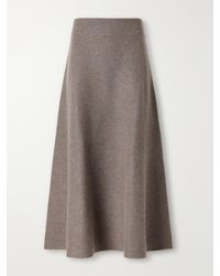 Lisa Yang - Dovie Ribbed Cashmere Midi Skirt - Lyst