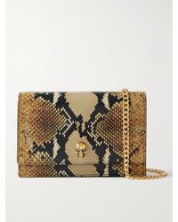 McQueen - Skull Small Snake-Effect Leather Shoulder Bag - Lyst