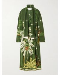 Johanna Ortiz - Eternity Belted Printed Silk Crepe De Chine Maxi Dress - Lyst