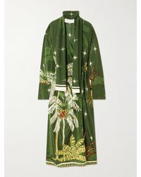 Johanna Ortiz - Eternity Belted Printed Silk Crepe De Chine Maxi Dress - Lyst