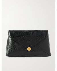 Dries Van Noten - Mittelgroße Clutch Aus Strukturiertem Leder - Lyst