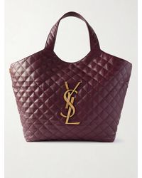 Saint Laurent - Icare Maxi Matelassé Leather Tote - Lyst