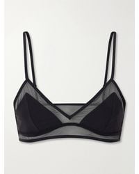 Kiki de Montparnasse - Peep Show Mesh-Trimmed Bikini Top - Lyst