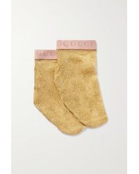 Gucci Socken Aus Metallic-spitze - Mettallic