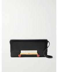 Marni - Vhs E/W Embellished Leather Shoulder Bag - Lyst