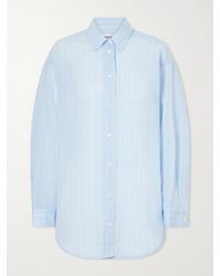 Agolde - Sona Striped Cotton-Blend Shirt - Lyst