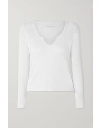 Year Of Ours Modal-blend Jersey Top - White