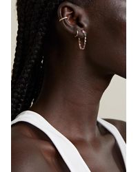 Anita Ko 18-karat Rose Gold, Sapphire And Diamond Earrings - Metallic