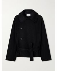 Lemaire - Belted Wool And Alpaca-Blend Coat - Lyst