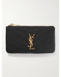 Saint Laurent - Cassandre Quilted Leather Wallet - Lyst