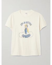 RE/DONE - Classic Printed Cotton-Jersey T-Shirt - Lyst