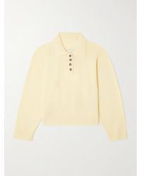 Loulou de Saison - Homere Embroidered Cashmere Polo Sweater - Lyst
