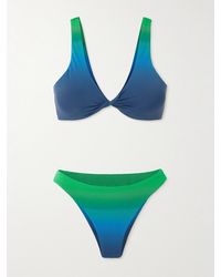 Lido - Bikini En Tissu À Dégradé Ottantacinque Lagoon - Lyst