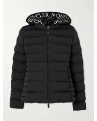 Moncler - Appliquéd Webbing-Trimmed Quilted Shell Down Jacket - Lyst