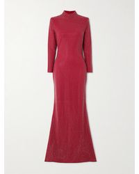 Solace London - Vivienne Crystal-Embellished Crepe Gown - Lyst