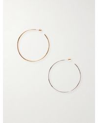 Jennifer Fisher - Thread And-Tone Hoop Earrings - Lyst