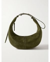 Proenza Schouler - Slide Leather-Trimmed Suede Shoulder Bag - Lyst
