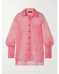 Kiki de Montparnasse - Laser-Cut Silk-Organza Shirt - Lyst