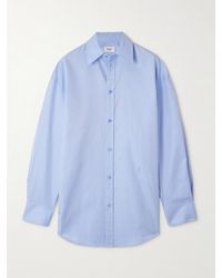 Saint Laurent - Oversized Cotton Oxford Shirt - Lyst