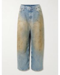 Acne Studios - 2023 Distressed Organic Mid-Rise Wide-Leg Jeans - Lyst