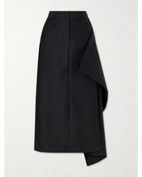Heirlome - Augusta Wool And Silk-Blend Faille Midi Skirt - Lyst