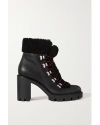 Christian Louboutin Epic 70 Leather Ankle Boots in Black - Lyst