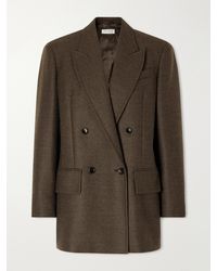 Max Mara - Pulvino Virgin Wool-Twill Double-Breasted Blazer - Lyst