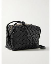 Bottega Veneta - Loop Mini Intrecciato Leather Shoulder Bag - Lyst