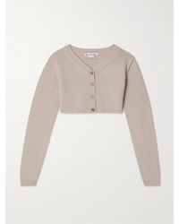 Acne Studios - Verkürzter Cardigan Aus Einer Woll-Kaschmirmischung - Lyst