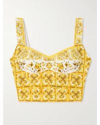Dolce & Gabbana - Top Bustier - Lyst