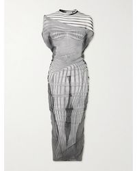 Jean Paul Gaultier - Body Morphing Layered Draped Tulle Midi Dress - Lyst