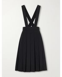 Comme des Garçons - Pinafore Wool Midi Skirt - Lyst
