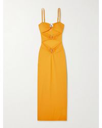 Christopher Esber - Pierced Orbit Embellished Cutout Stretch-Jersey Maxi Dress - Lyst