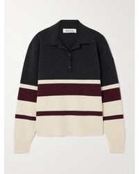 Rohe - Oversized Striped Wool And Cashmere-Blend Polo Sweater - Lyst