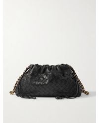 Bottega Veneta - Dustbag Chain-Embellished Intrecciato Leather Pouch - Lyst