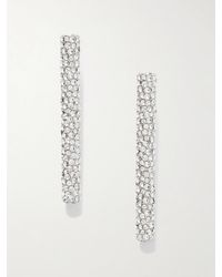 McQueen - T-Bar-Tone Crystal Earrings - Lyst