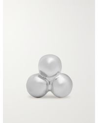 Maria Tash - 3.5Mm Ball Trinity Threaded Stud 14-Karat Single Earring - Lyst